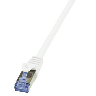 Patchcord LogiLink CQ3031S Cat.6A S/FTP 1m biały