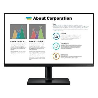 Monitor 27 cali T450FZ IPS 1920x1080 FHD 16:9 2xHDMI 1xDP 2xUSB 2.0 5ms 75Hz HAS+PIV głośniki płaski 3YOn-Site