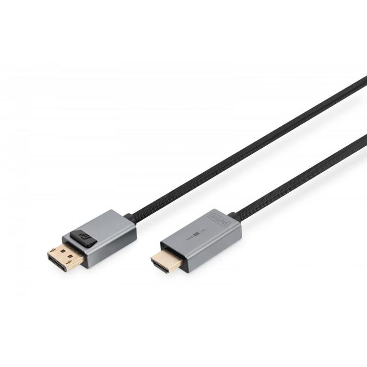 Kabel adapter DisplayPort - HDMI 4K 30Hz DP/HDMI M/M 1m