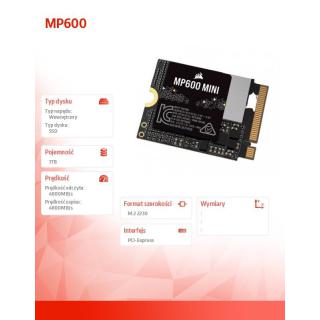 Dysk SSD 1TB MP600 MINI 4800/4800 MB/s PCIe Gen 4.0 x4 M.2 2230