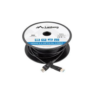 LANBERG KABEL HDMI M/M V2.1 20M 8K OPTYCZNY AOC CA-HDMI-30FB-0200-BK