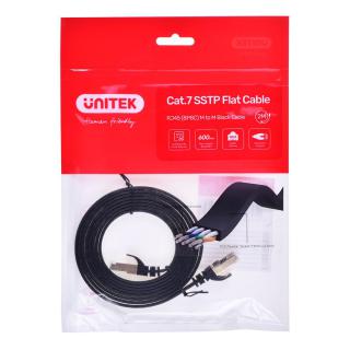 UNITEK KABEL SIECIOWY ETHERNET RJ45 PŁASKI, CAT.7, 2M