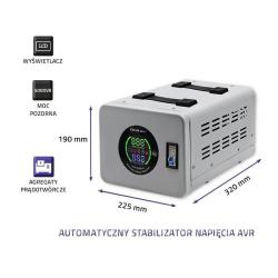 Stabilizator napięcia AVR Qoltec 5000VA