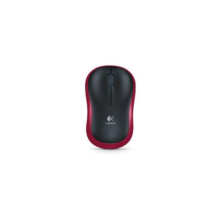 Mysz bezprzewodowa Logitech M185 910-002237 (optyczna 1000 DPI kolor czerwony)