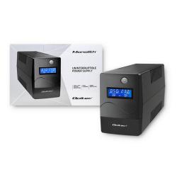 Zasilacz awaryjny UPS Qoltec Monolith | 850VA | 480W | LCD | USB | RJ45