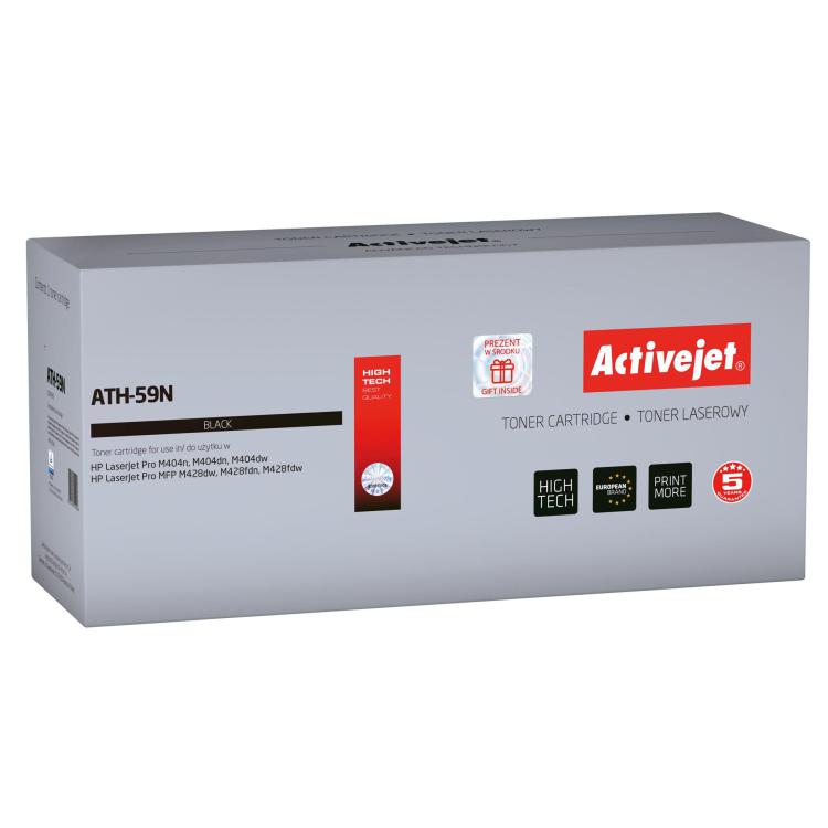 Activejet ATH-59N Toner (Zamiennik HP 59A CF259A Supreme 3000 stron czarny) Z chipem Zalecamy wyłączenie aktualizacji