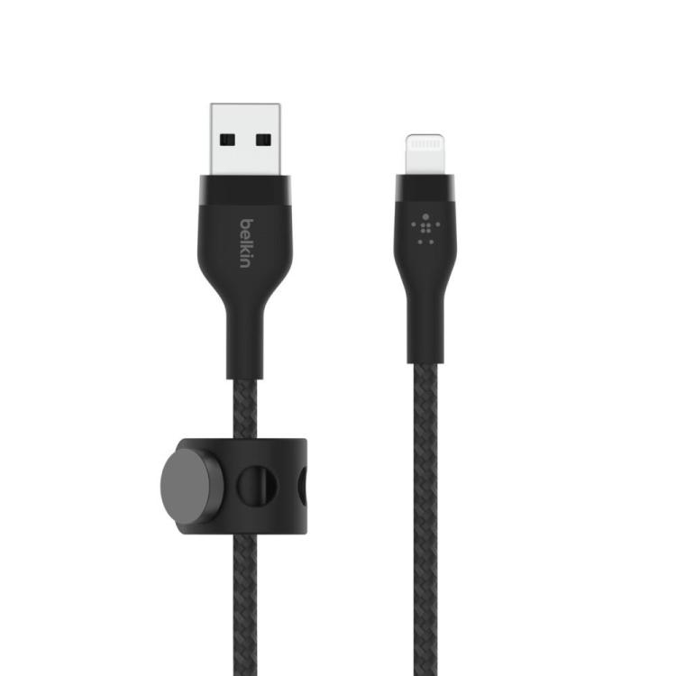 Kabel BoostCharge USB-A do Lightning silikonowy, 1m, czarny