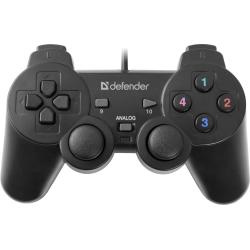 Gamepad przewodowy Defender OMEGA, efekt wibracji, USB