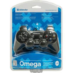 Gamepad przewodowy Defender OMEGA, efekt wibracji, USB