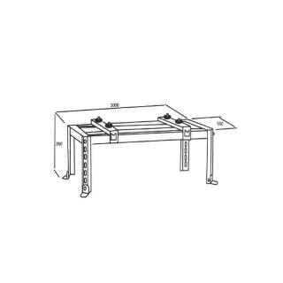 Uchwyt do klimatyzatora Maclean MC-864 podstawa podłogowa do 70kg 280-870mm / 230-450mm stal galwanizowana max 36000 BTU