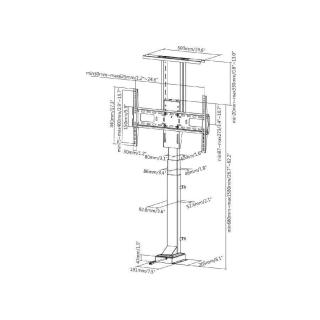 Stand uchwyt elektryczny do TV Maclean MC-866 37''-65'' max 50kg max VESA 600x400