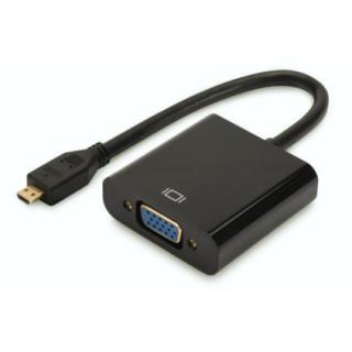 Adapter audio-video DIGITUS microHDMI typ D do VGA, FHD,...