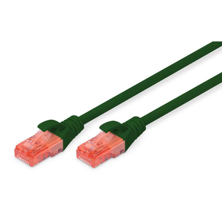 Patchcord DIGITUS UTP kat. 6 10m PVC zielony