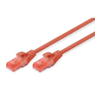 Patchcord DIGITUS UTP kat. 6 10m PVC czerwony