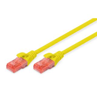 Patchcord DIGITUS UTP kat. 6 10m PVC żółty