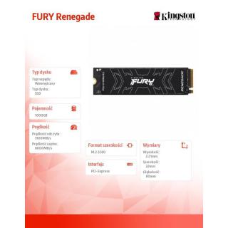 Dysk SSD FURY Renegade 1000G PCIe 4.0 NVMe M.2