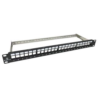 Patch panel pusty 24 porty 1U modularny