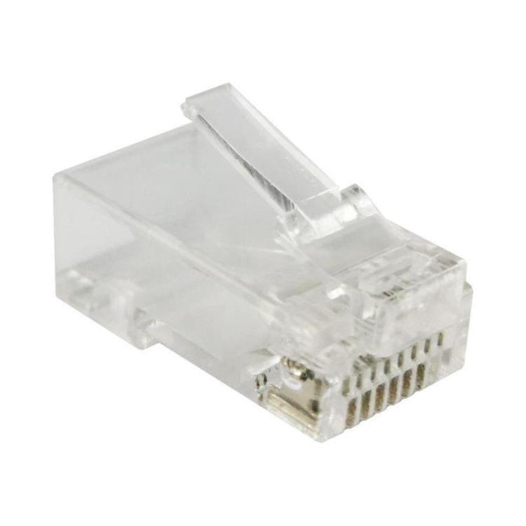 Wtyk przelotowy RJ45 UTP kat.5e (op. 100 szt)