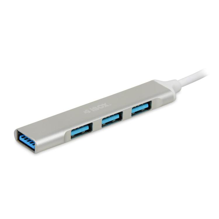 HUB 4-PORTOWY USB3.0 + USB 2.0, SLIM