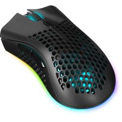 Mysz bezprzewodowa Defender WARLOCK GM-709L optyczna 2400dpi czarna RGB AKUMULATOR 8 przycisków Gaming