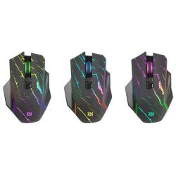 Mysz bezprzewodowa Defender URAN GM-503 optyczna 3200dpi czarna RGB AKUMULATOR 8 przycisków Gaming