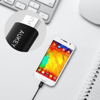 CB-D03 OEM szybki kabel Quick Charge micro USB-USB | 0.3m | 2.4A | 480 Mbps