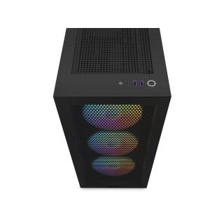 Obudowa H7 Flow RGB z oknem Czarna