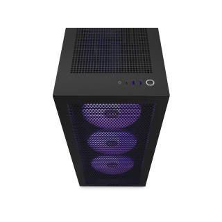 Obudowa H7 Flow RGB z oknem Czarna