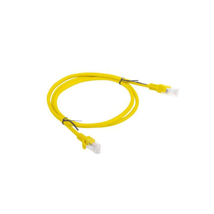 Patchcord UTP Lanberg PCU5-10CC-0100-Y (RJ45 - RJ45 1m UTP kat. 5e kolor żółty)