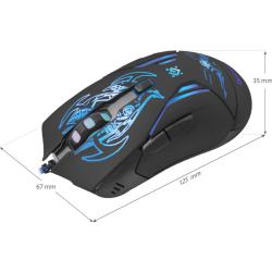 Mysz przewodowa Defender BIONIC GM-250L 3200dpi 6P + podkładka Gaming + GRA