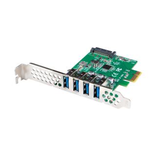 LANBERG KARTA PCI-E X1 - 4X USB-A 3.1 GEN1 ŚLEDŹ LOW...