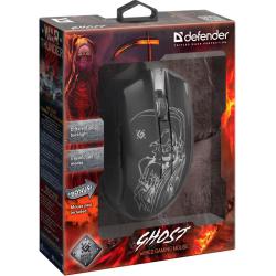 Mysz przewodowa Defender GHOST GM-190L 3200dpi 6P + podkładka Gaming + GRA