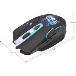 Mysz przewodowa Defender SKULL GM-180L 3200dpi 6P + podkładka Gaming + GRA