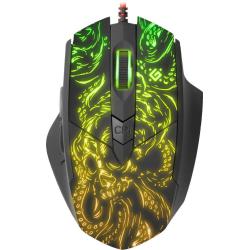 Mysz przewodowa Defender TITAN GM-650L 6400dpi Gaming 6P RGB + GRA