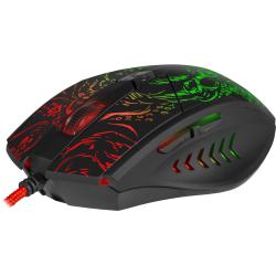 Mysz przewodowa Defender TITAN GM-650L 6400dpi Gaming 6P RGB + GRA