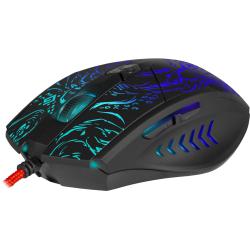 Mysz przewodowa Defender TITAN GM-650L 6400dpi Gaming 6P RGB + GRA