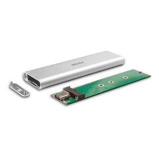 Obudowa na dysk LINDY M.2 SATA - USB-C 3.2 Gen2 srebrna