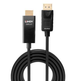 Kabel adapter LINDY DisplayPort - DVI M/M 3m czarny 4K 60Hz