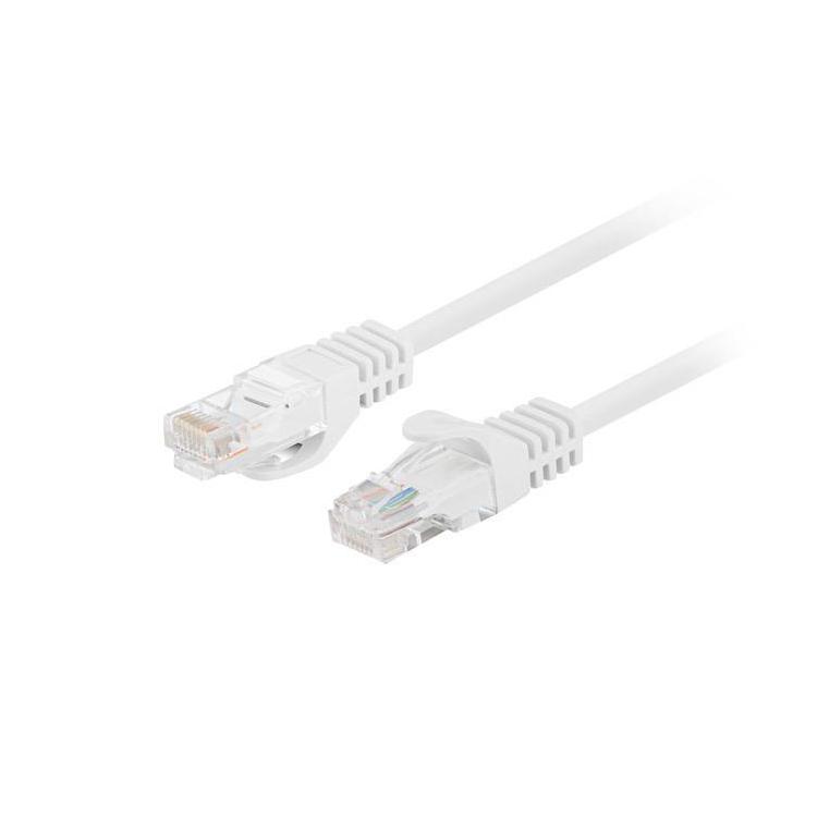 Patchcord Lanberg UTP kat.5e 0,5m biały 10-Pack