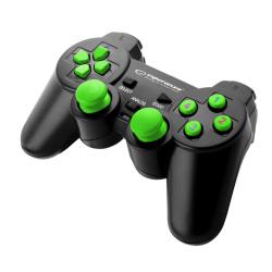 Gamepad PC USB Esperanza "Warrior" czarno/zielony