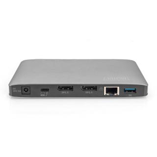 Stacja dokująca DIGITUS USB Typ C 11-portów z Thunderbolt 3, 8K 30Hz, PD 3.0, RJ45, aluminiowa