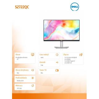 Monitor S2722QC 27 IPS 4K 3840x2160/HDMI/USBC/Głośniki