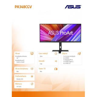 Monitor 34 cale PA348CGV GAMING BK/2MS/EU/HDMI+DP+USB4