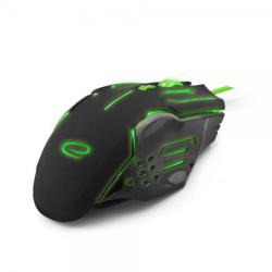 Mysz przewodowa Esperanza MX403 Apache optyczna Gaming 6D USB zielono-czarna