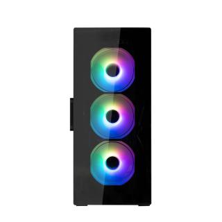 Obudowa I3 Neo TG Mid Tower RGB 4xwentylator, czarna