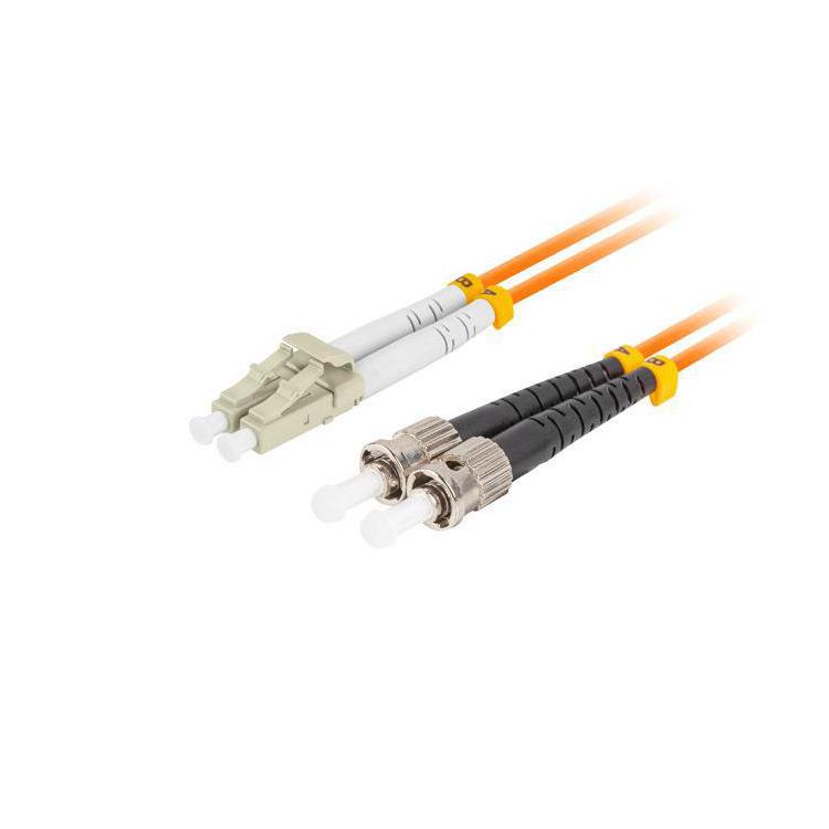 Patchcord światłowodowy Lanberg MM ST/UPC-LC/UPC DUPLEX 3.0MM OM2 50/125 LSZH 5m pomarańczowy