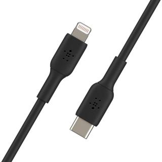 BELKIN KABEL LIGHTNING TO USB-C, PVC, 1M, CZARNY