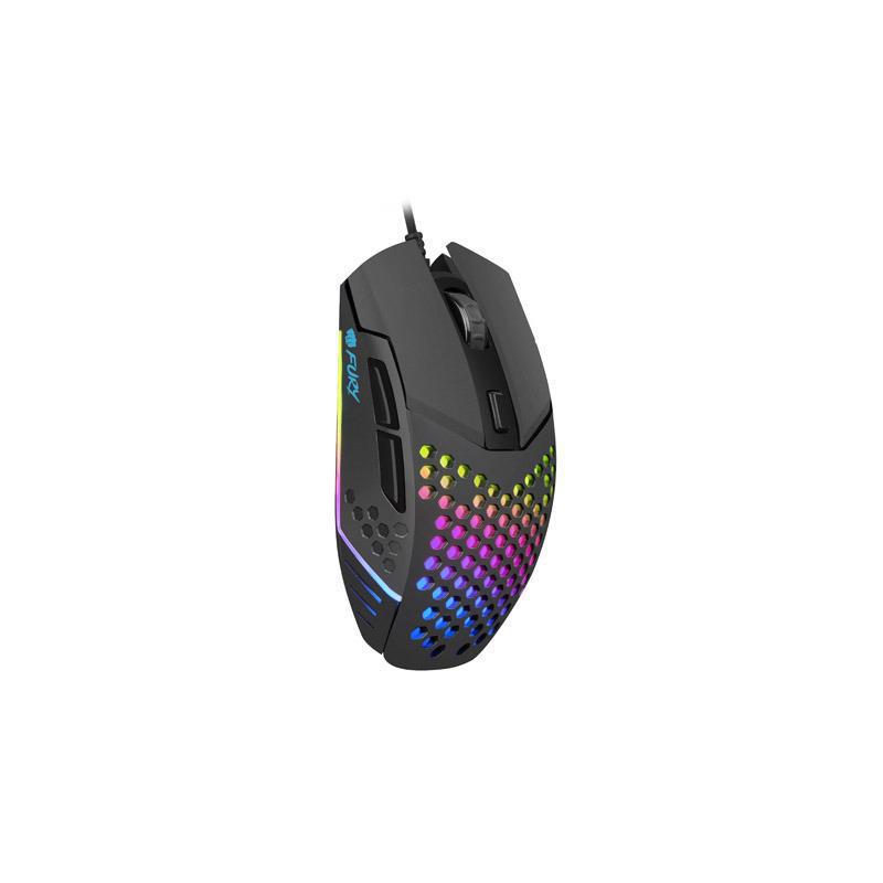 Mysz przewodowa Fury Battler optyczna Gaming 6400 DPI czarna