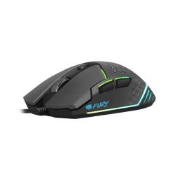 Mysz przewodowa Fury Battler optyczna Gaming 6400 DPI czarna