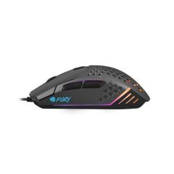 Mysz przewodowa Fury Battler optyczna Gaming 6400 DPI czarna